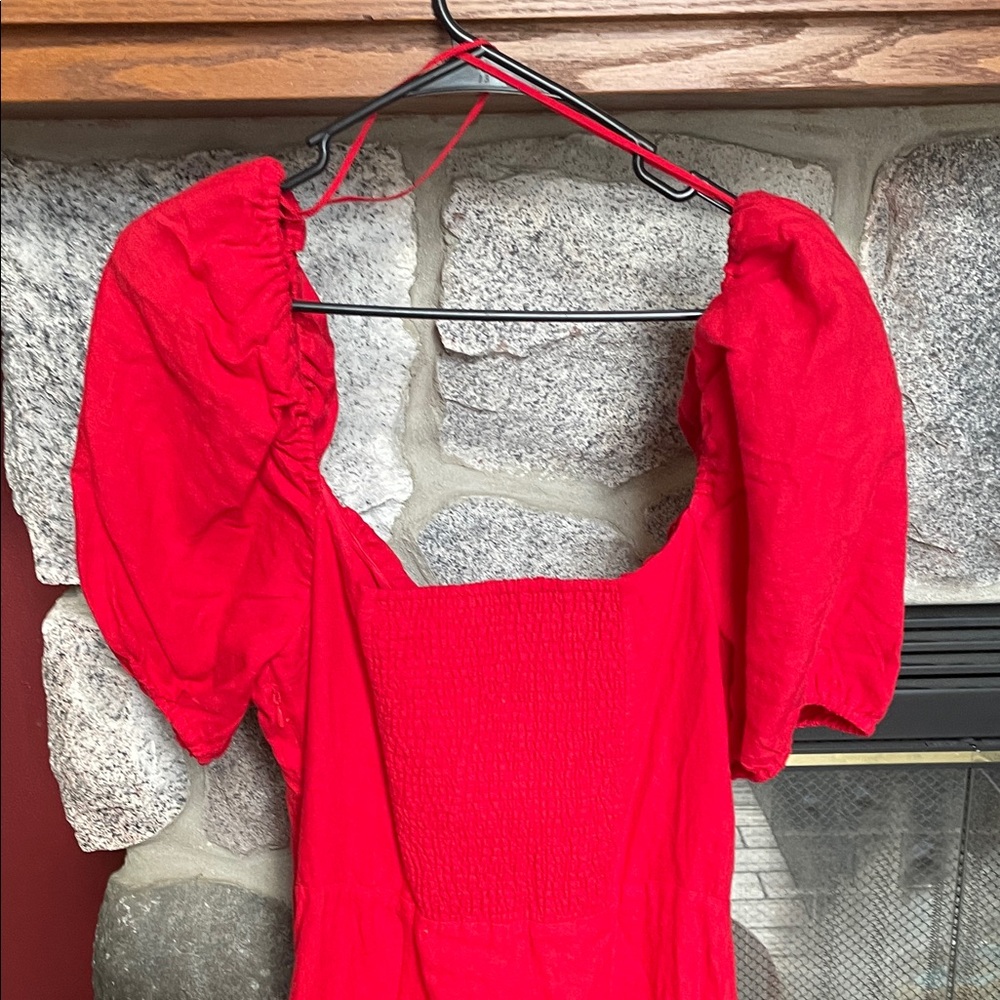 & Other Stories Maxi Dress with Puff Sleeves - Picture 7 of 10